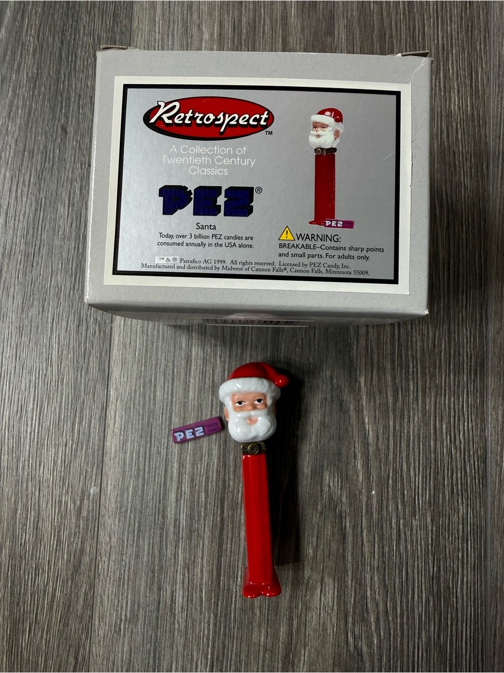 PHB Collection Santa PEZ Hinged With Box 1999 Midwest Of Cannon Falls Christmas